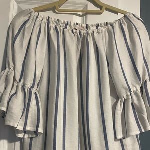 Olivaceous Off the Shoulder Blouse - Size M